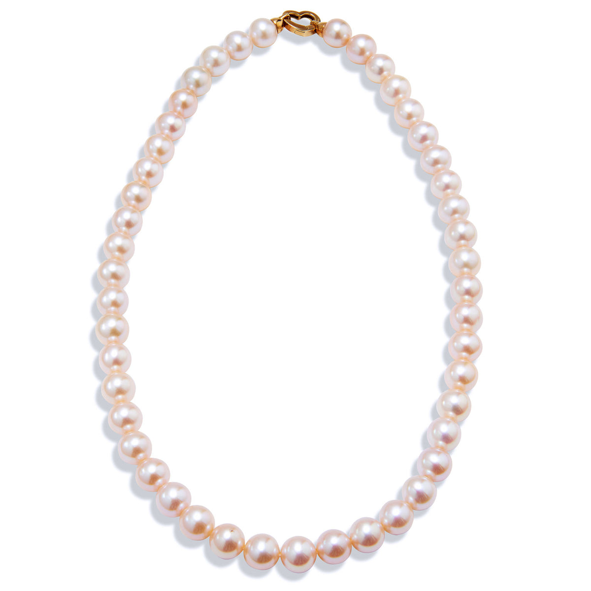 Yellow Gold Fresh Water Pearl Necklace Necklaces H&H Jewels