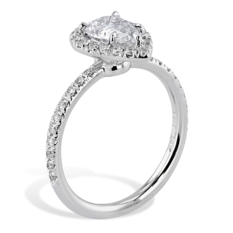 Pear Shaped Diamond Engagement Ring Rings H&H Jewels