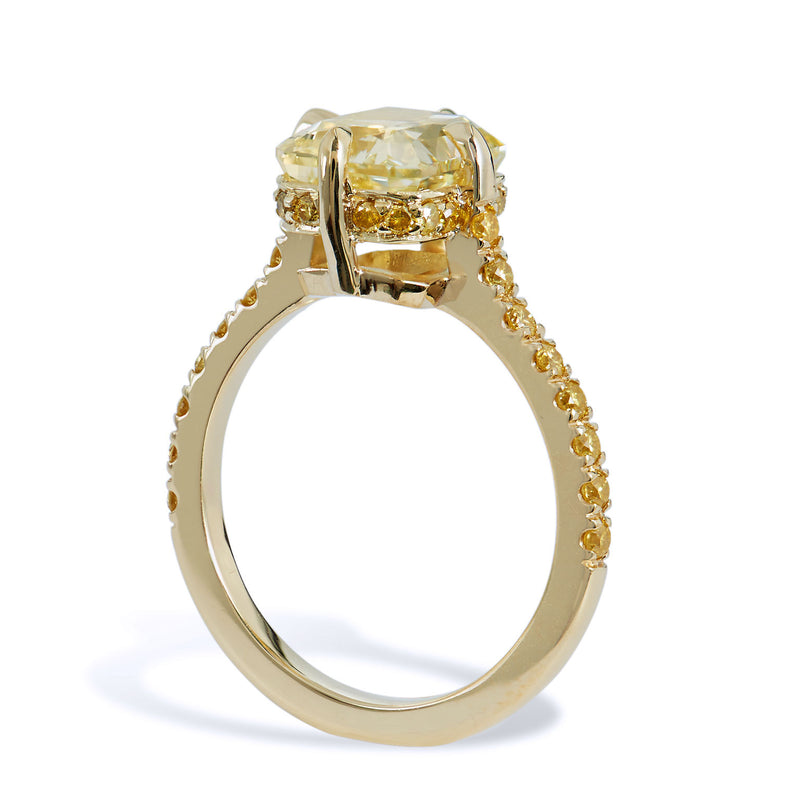 Yellow Diamond Engagement Ring Rings H&H Jewels
