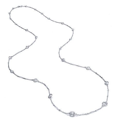 Diamond and Platinum Necklace Necklaces H&H Jewels