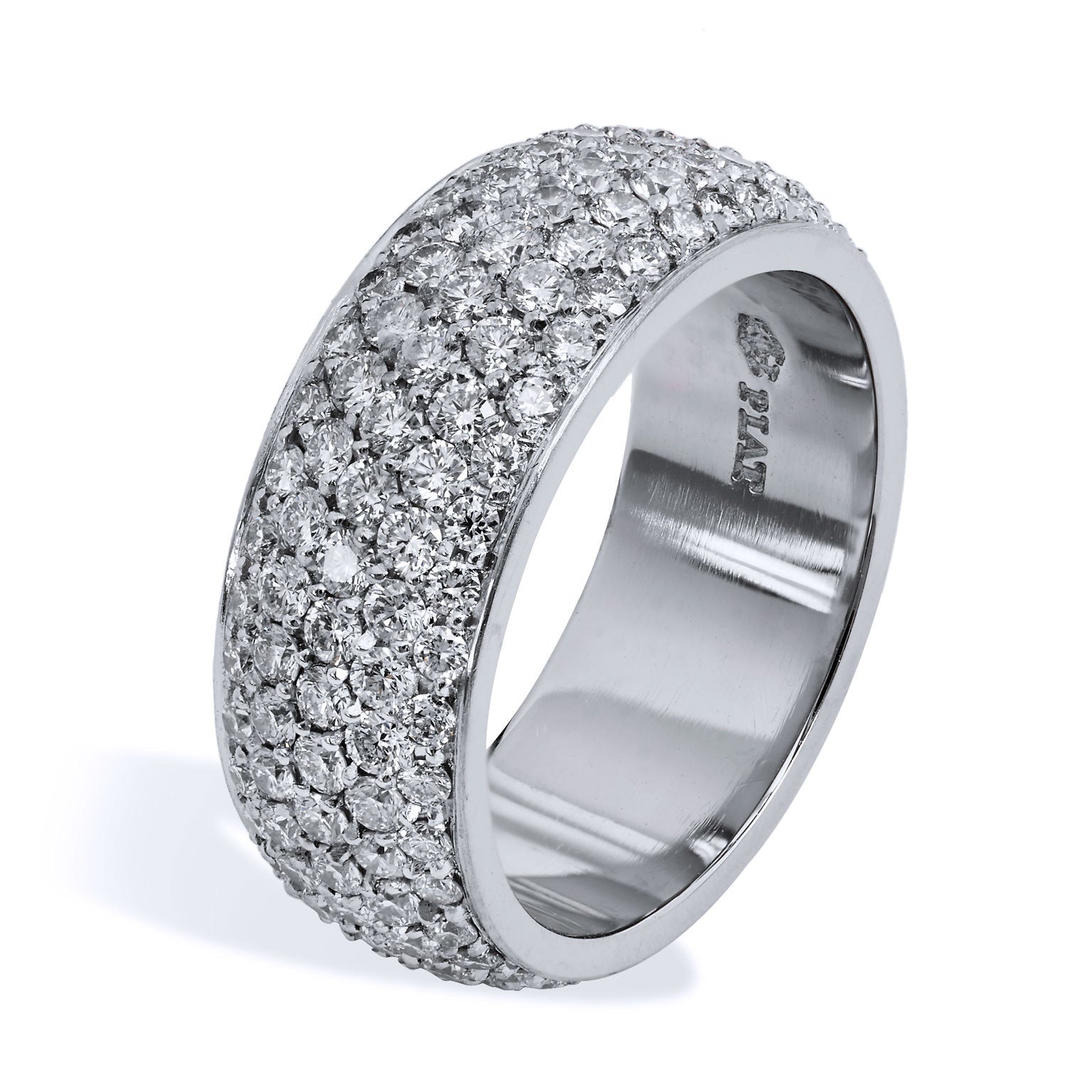 Diamond Pave Band Ring Rings H&amp;H Jewels
