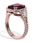 Rose Gold Ruby Ring Rings H&H Jewels