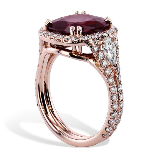 Rose Gold Ruby Ring Rings H&H Jewels