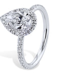 Pear Shaped Diamond Engagement Ring Rings H&H Jewels