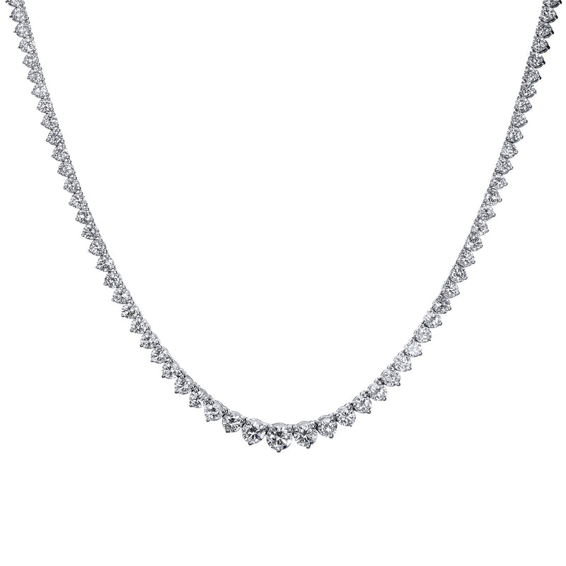 Graduating Diamond Riviera Necklace Necklaces H&H Jewels